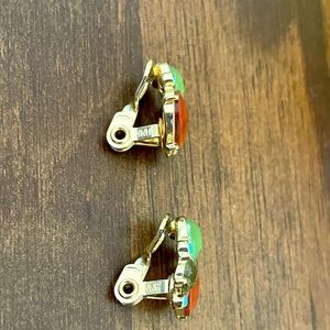 Colorful glass/crystal earrings.